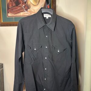 Charcoal Button-Up Shirt